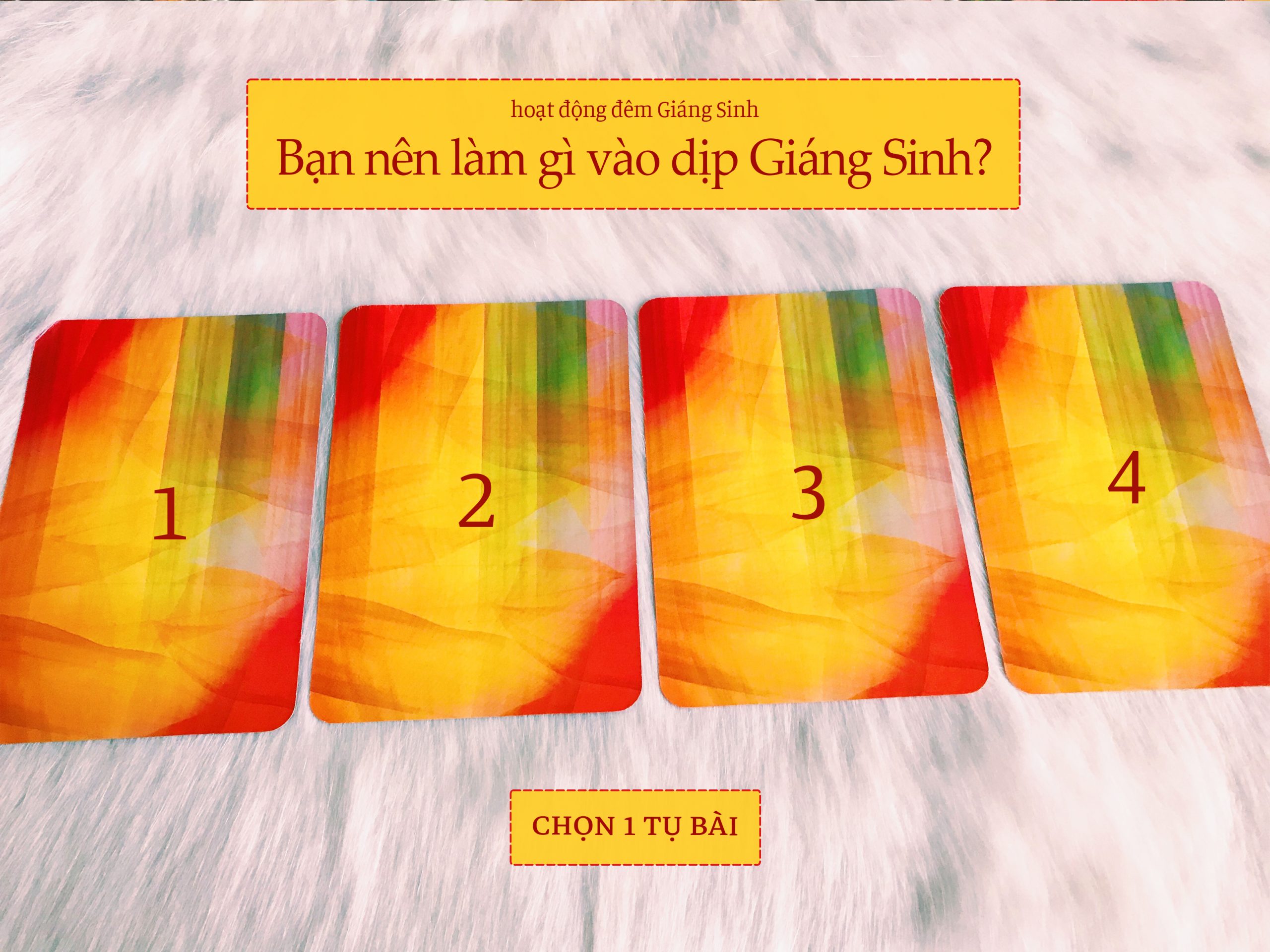 Rút Bài Oracle: Bạn Nên Làm Gì Vào Dịp Giáng Sinh?