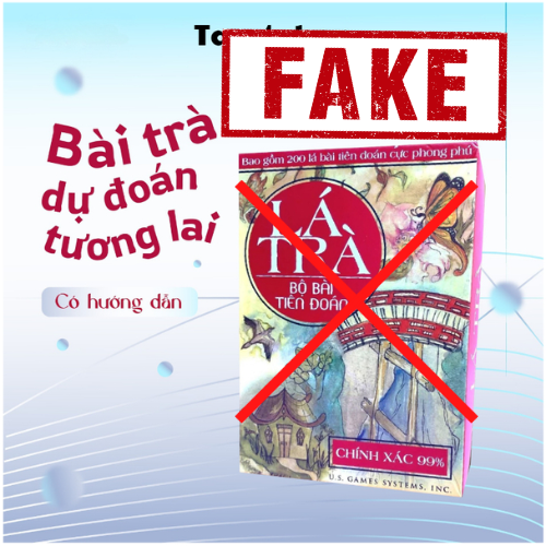 Bộ bài Lá Trà dù có tiếng Việt nhưng không có bản quyền